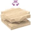 vidaXL Mesa de centro giratoria 360 grados roble sonoma 70x70x34,5 cm