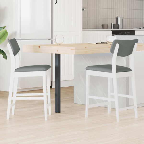 vidaXL Sillas de comedor 2 pcs 48 x 49 x 95 cm Madera de Caucho S&oacute;lido