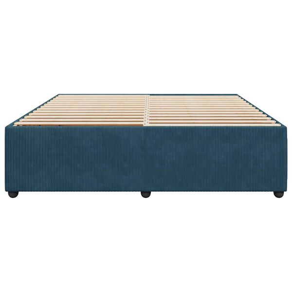 vidaXL Estructura de cama de terciopelo azul 180x200 cm
