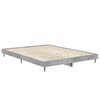 vidaXL Estructura de cama madera de ingenier&iacute;a gris hormig&oacute;n 140x190cm