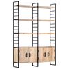 vidaXL Estanter&iacute;a de 4 niveles madera maciza de mango 124x30x180 cm