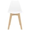 vidaXL Juego de comedor 5 piezas blanco