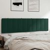 vidaXL Cabecero de cama acolchado Hanko terciopelo verde oscuro 180 cm