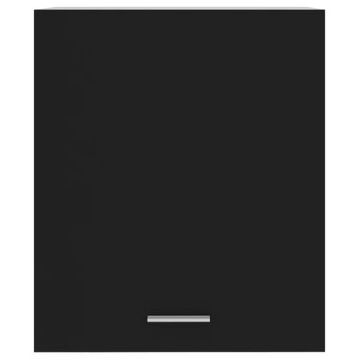 vidaXL Armario colgante de cocina aglomerado negro 50x31x60 cm