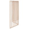 vidaXL Puerta para perros plegable de 3 paneles, 150 cm, madera de álamo