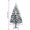 vidaXL Árbol de Navidad artificial 180 cm PVC y Acero y Plástico
