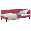 vidaXL Estructura de cama en esquina Rojo vino 80 cm x 200 cm