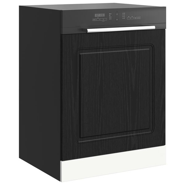 vidaXL Mueble de Cocina Kalmar Roble Negro 60 x 1,5 x 67 cm