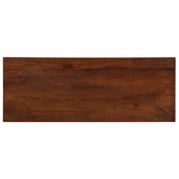 vidaXL Tablero mesa rectangular madera maciza reciclada 90x20x3,8 cm