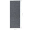vidaXL Alfombra de pasillo atrapa suciedad 100x300 cm gris