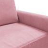 vidaXL Sill&oacute;n de terciopelo rosa 60 cm
