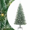 vidaXL &Aacute;rbol de Navidad Artificial Nevado con Luz LED Verde y 240 cm