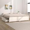 vidaXL Estructura de cama con cajones blanco 160x200 cm