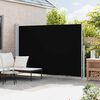 vidaXL Toldo lateral retr&aacute;ctil para patio negro 200x300 cm