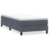 vidaXL Cama box spring sin colch&oacute;n terciopelo gris oscuro 100x210 cm