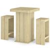 vidaXL Juego de bar de jard&iacute;n 3 piezas madera de pino impregnada