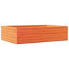 vidaXL Jardinera madera maciza de pino marr&oacute;n cera 90x60x23 cm