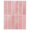 vidaXL Azulejo Rectangular 20 uds. Rosa 29 x 23 x 0,08 cm