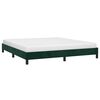 vidaXL Estructura cama sin colch&oacute;n terciopelo verde oscuro 160x200 cm