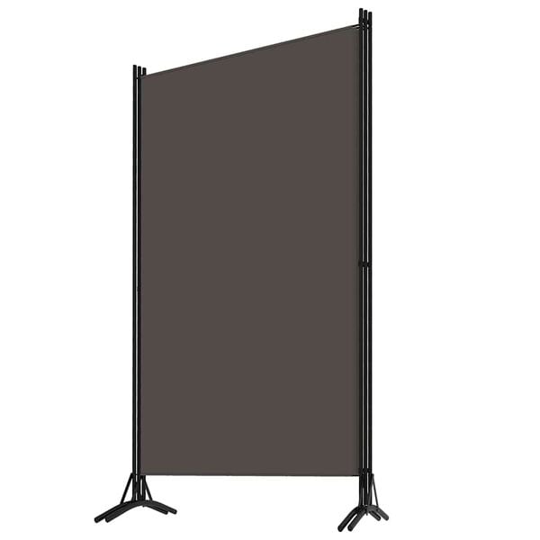 vidaXL Biombo divisor de 3 paneles gris antracita 260x180 cm
