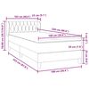 vidaXL Cama box spring con colch&oacute;n terciopelo rosa 100x220 cm