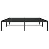 vidaXL Estructura de cama sin colch&oacute;n metal negro 140x190 cm