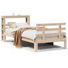vidaXL Estructura de cama con cabecero madera maciza pino 90x190 cm