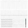 vidaXL Valla con Poste Plateado 1,2 x 50 m Acero