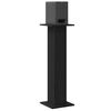 vidaXL Soportes para Altavoces 2 pcs Roble Negro 30 x 30 x 95 cm
