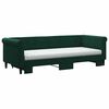 vidaXL Sof&aacute; cama nido con colch&oacute;n terciopelo verde oscuro 80x200 cm