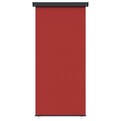 vidaXL Toldo lateral de balcón rojo 122x250 cm