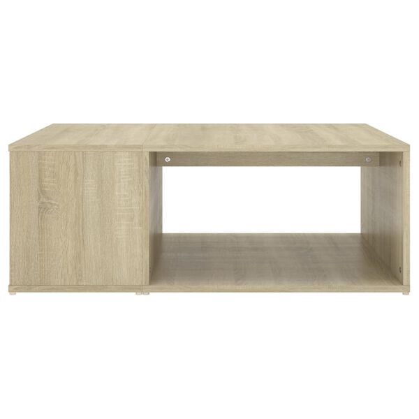 vidaXL Mesa de centro madera contrachapada roble Sonoma 90x67x33 cm