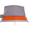 vidaXL Tienda familiar con c&uacute;pula para 6 personas impermeable naranja