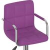 vidaXL Taburetes de cocina 2 unidades cuero sintético morado