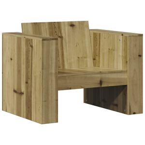 vidaXL Sof&aacute; de jard&iacute;n madera de pino impregnada 79x60x62 cm