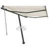 vidaXL Toldo de pie autom&aacute;tico crema 350x250 cm