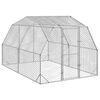 vidaXL Gallinero 2,5x4x2,25 m acero galvanizado