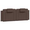 vidaXL Cama Viana con colch&oacute;n cuero sint&eacute;tico marr&oacute;n 140x190 cm