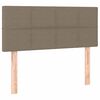 vidaXL Cama box spring con colch&oacute;n tela gris taupe 120x200 cm