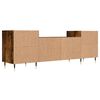vidaXL Mueble para TV madera contrachapada roble ahumado 160x35x55 cm