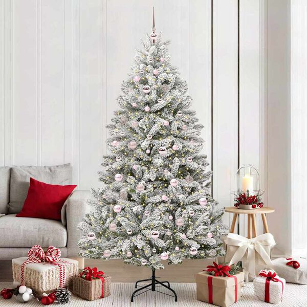 vidaXL &Aacute;rbol de Navidad artificial Verde y 210 cm PVC y Metal