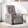 vidaXL Sill&oacute;n reclinable de masaje el&eacute;ctrico tela gris taupe