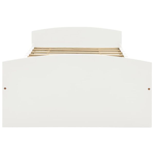 vidaXL Estructura de cama con 2 cajones sin colch&oacute;n blanco 90x200 cm