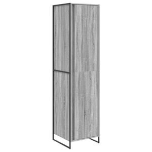vidaXL Armario Gris Sonoma 50 x 50 x 200 cm Madera de ingenier&iacute;a