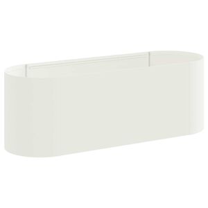 vidaXL Cama de Jard&iacute;n Elevada Blanco 120 x 40 x 40 cm