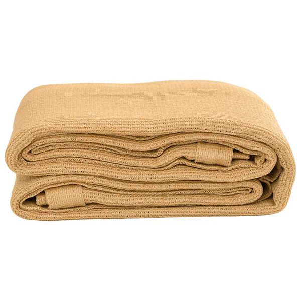 vidaXL Alfombra para tienda de campa&ntilde;a HDPE arena 300x600 cm