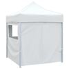 vidaXL Carpa plegable profesional con 4 paredes acero blanco 2x2 m