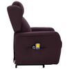 vidaXL Sillón de masaje elevable tela morado