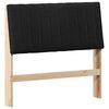 vidaXL Cabecero tapizado Negro 100 cm Madera de pino macizo