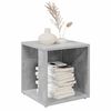 vidaXL Mesa auxiliar madera contrachapada gris hormig&oacute;n 33x33x34,5 cm